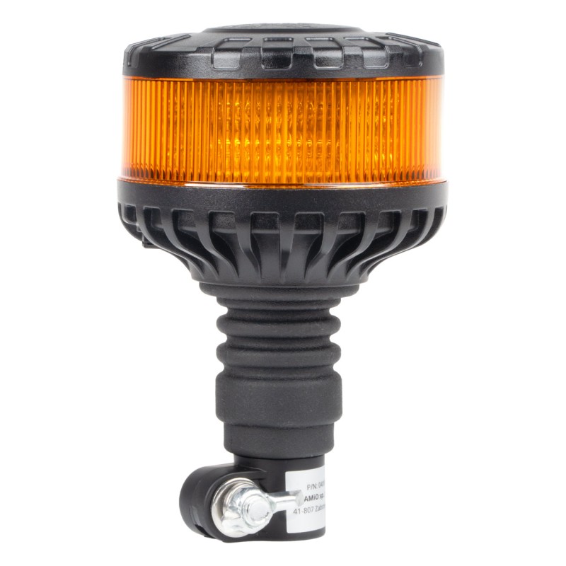 ΦΑΡΟΣ HEAVY DUTY W28P 12/24V 16LED ΕΛΑΣΤΙΚΟΣ ΒΙΔΩΤΟΣ ΠΟΡΤΟΚΑΛΙ Υ169mm Φ110mm AMIO - 1 τεμ.