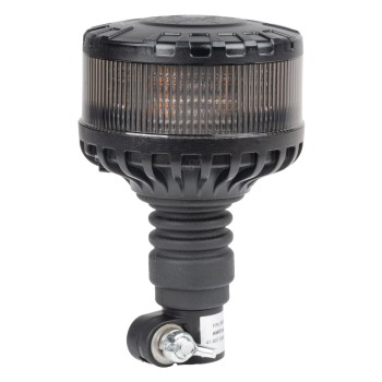 ΦΑΡΟΣ ΦΙΜΕ HEAVY DUTY W28P 12/24V 16LED ΕΛΑΣΤΙΚΟΣ ΒΙΔΩΤΟΣ ΠΟΡΤΟΚΑΛΙ Υ169mm Φ110mm AMIO - 1 τεμ.