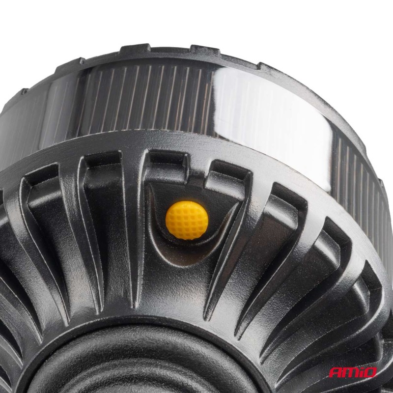 ΦΑΡΟΣ ΦΙΜΕ HEAVY DUTY W28P 12/24V 16LED ΕΛΑΣΤΙΚΟΣ ΒΙΔΩΤΟΣ ΠΟΡΤΟΚΑΛΙ Υ169mm Φ110mm AMIO - 1 τεμ.