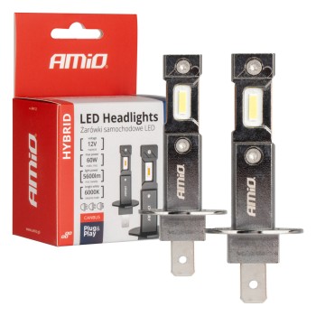 ΛΑΜΠΕΣ LED H1 12V 60W 6.000K 5.600lm +400% CAN-BUS HYBRID SERIES AMIO - 2 τεμ.