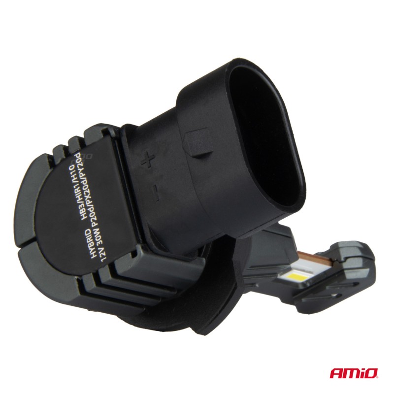 ΛΑΜΠΕΣ LED HΒ3 9005 / HIR1 / H10 12V 60W 6.000K 5.600lm +400% LED CAN-BUS HYBRID SERIES AMIO - 2 ΤΕΜ.
