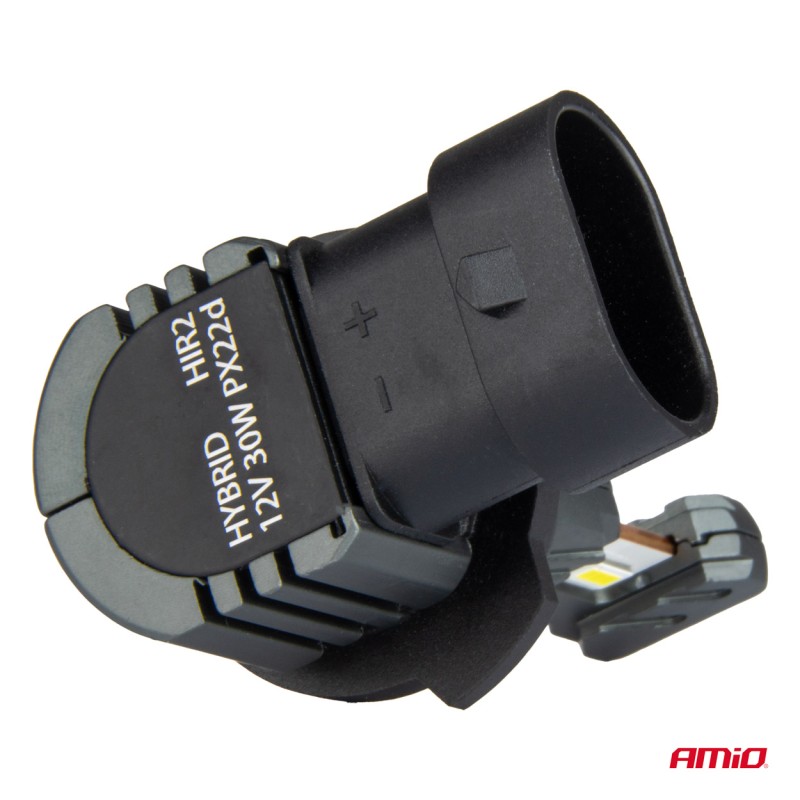 ΛΑΜΠΕΣ LED HIR2 12V 60W 6.000K 5.600lm +400% LED CAN-BUS HYBRID SERIES AMIO - 2 ΤΕΜ.