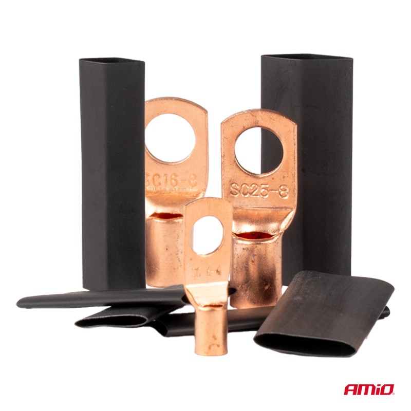 ΣΥΝΔΕΣΜΟΙ ΚΑΛΩΔΙΩΝ & ΘΕΡΜΟΣΥΣΤΕΛΛΟΜΕΝΟΙ ΣΩΛΗΝΕΣ ΣΕΤ ΔΙΑΦΟΡΑ ΜΕΓΕΘΗ AMIO - 140 τεμ.