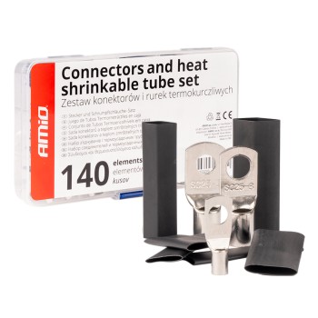 ΣΥΝΔΕΣΜΟΙ ΚΑΛΩΔΙΩΝ & ΘΕΡΜΟΣΥΣΤΕΛΛΟΜΕΝΟΙ ΣΩΛΗΝΕΣ ΣΕΤ ΔΙΑΦΟΡΑ ΜΕΓΕΘΗ AMIO - 140 τεμ.