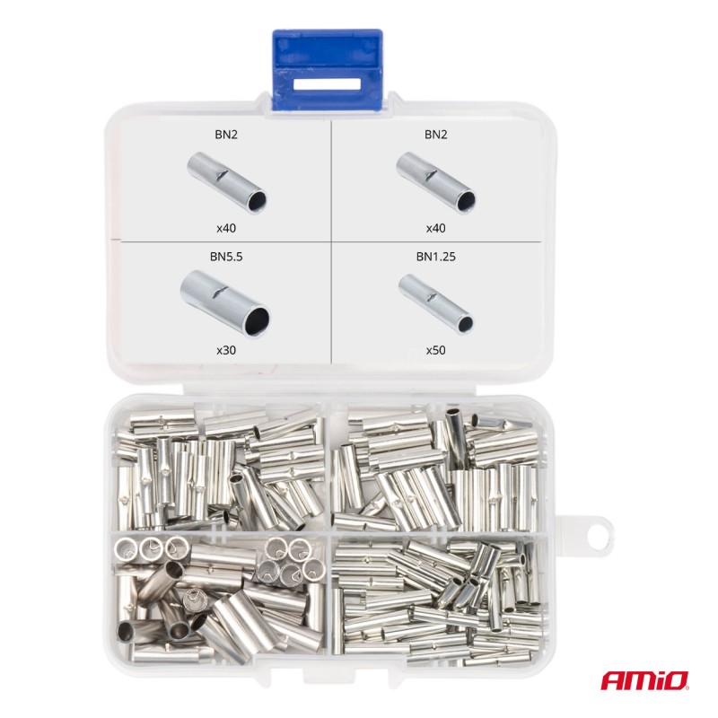 ΣΥΝΔΕΣΜΟΙ ΚΑΛΩΔΙΩΝ ΜΕΤΑΛΛΙΚΟΙ 3 ΜΕΓΕΘΗ (BN 1.25/BN 2/BN 5.5) AMIO - 160 τεμ.