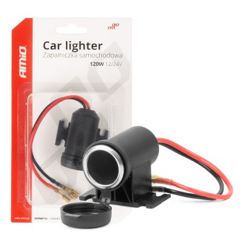 ΠΡΙΖΑ ΜΕ ΜΟΝΗ ΥΠΟΔΟΧΗ ΓΙΑ ΦΙΣ ΑΝΑΠΤΗΡΑ 12/24V ΑΔΙΑΒΡΟΧΗ AMIO - 1 τεμ.