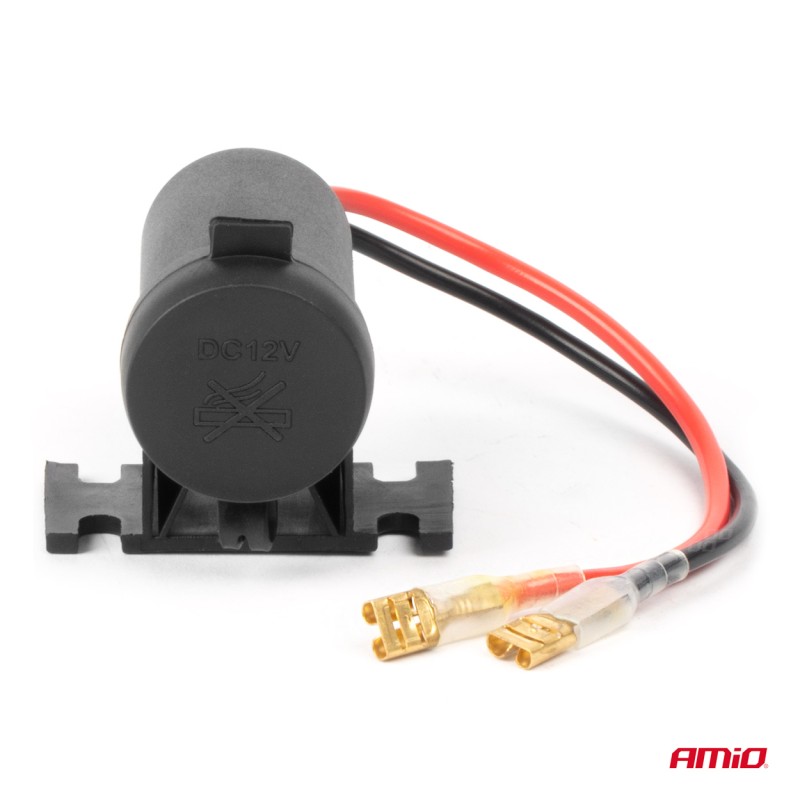 ΠΡΙΖΑ ΜΕ ΜΟΝΗ ΥΠΟΔΟΧΗ ΓΙΑ ΦΙΣ ΑΝΑΠΤΗΡΑ 12/24V ΑΔΙΑΒΡΟΧΗ AMIO - 1 τεμ.