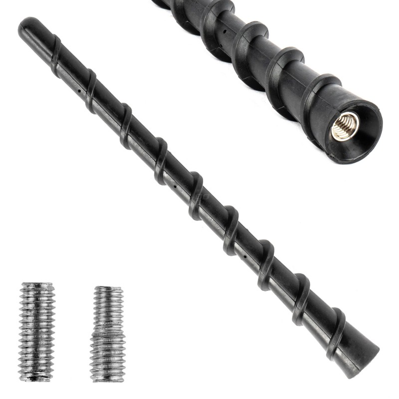 ΚΕΡΑΙΑ ΟΡΟΦΗΣ ANTM10 18cm ΜΕ 2 ΑΝΤΑΠΤΟΡΕΣ 5-6mm ΜΑΥΡΗ ΑΜΙΟ - 1 ΤΕΜ.