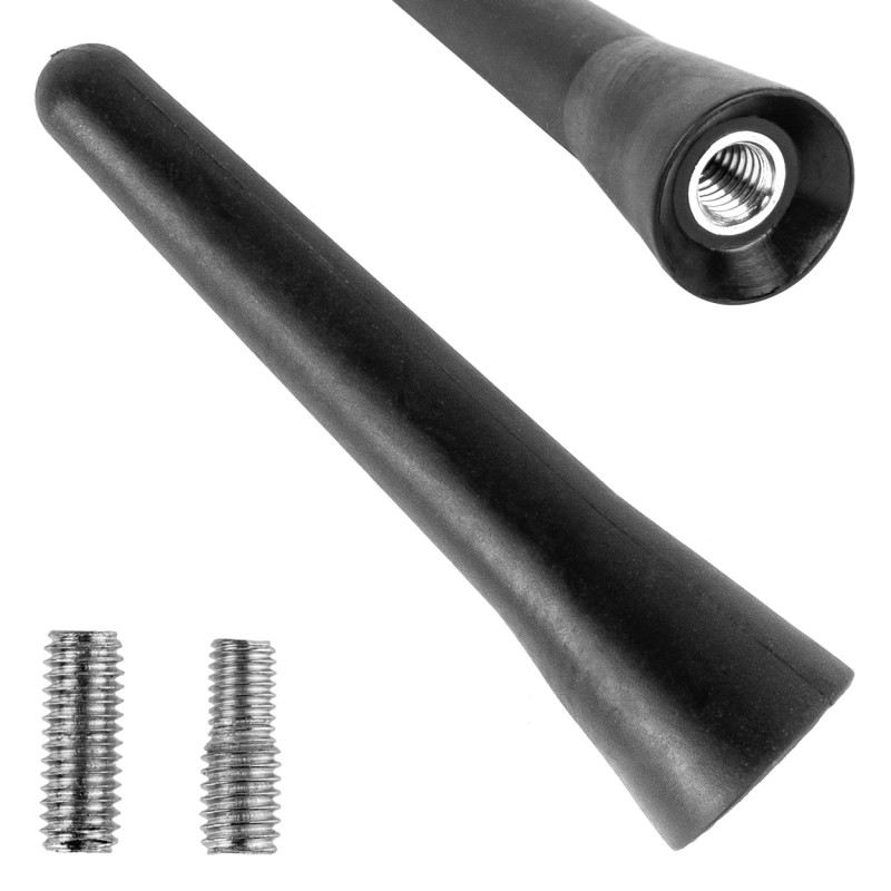 ΚΕΡΑΙΑ ΟΡΟΦΗΣ ANTM13 6.5cm ΜΕ 2 ΑΝΤΑΠΤΟΡΕΣ 5-6mm ΜΑΥΡΗ ΑΜΙΟ - 1 ΤΕΜ.