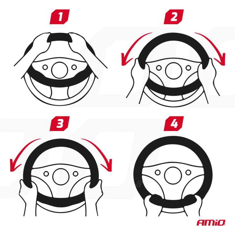 ΚΑΛΥΜΜΑ ΤΙΜΟΝΙΟΥ SWC-61 (M) 37>39cm ΜΠΕΖ ΜΕ ΤΡΥΠΗΤΟ ΣΧΕΔΙΟ ΣΤΑ ΠΛΑΙΝΑ AMIO - 1 ΤΕΜ.