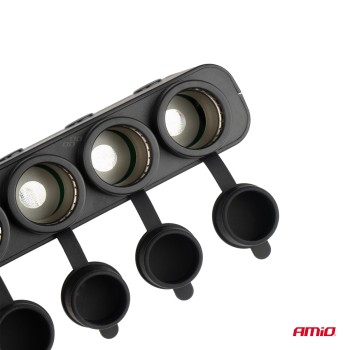 ΑΝΤΑΠΤΟΡΑΣ ΑΝΑΠΤΗΡΑ ΤΕΤΡΑΠΛΟΣ 12/24V 216W MAX ΜΕ 2 ΘΥΡΕΣ USB PD30W/QC3.0 AMIO - 1 Τεμ.