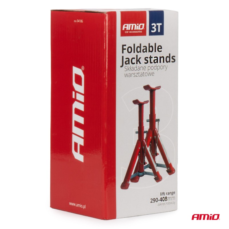 ΣΤΡΙΠΟΔΑ 3 ΕΠΙΠΕΔΩΝ 3 ΤΟΝΩΝ (3.000kg) ΥΨΟΥΣ 290-408mm ΑΜΙΟ - 2 ΤΕΜ.