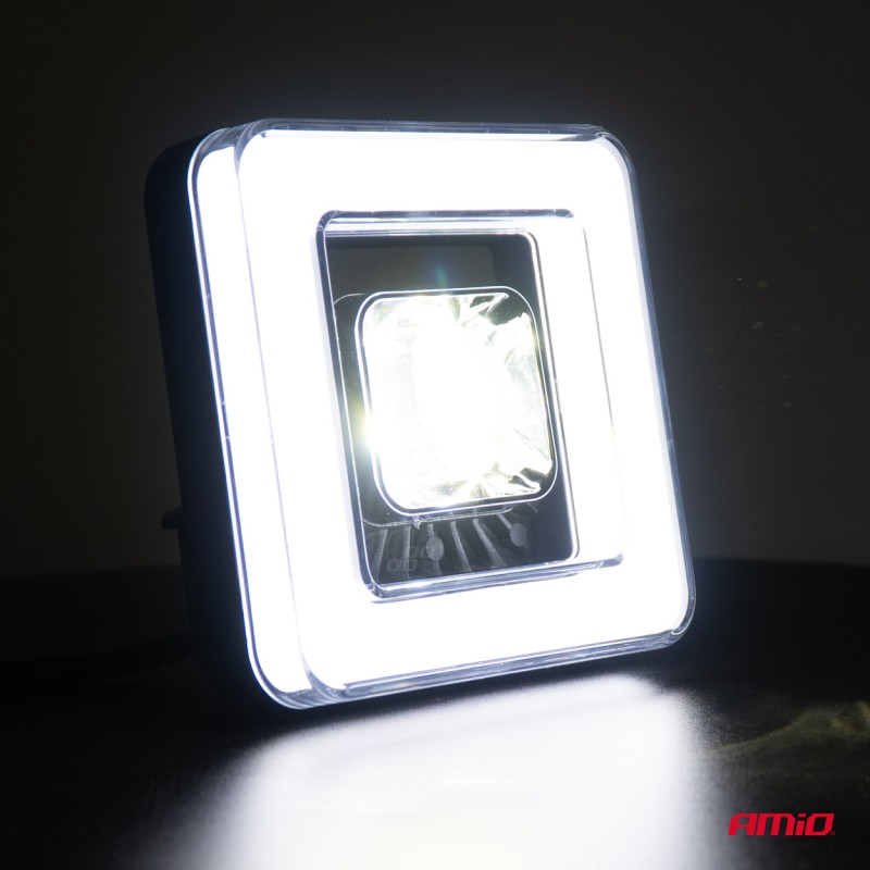 ΠΡΟΒΟΛΕΑΣ ΕΡΓΑΣΙΑΣ ΤΕΤΡΑΓΩΝΟΣ LED 45W 9-36V 8.000lm 6.500K AWL57 AMIO - 1 ΤΕΜ.