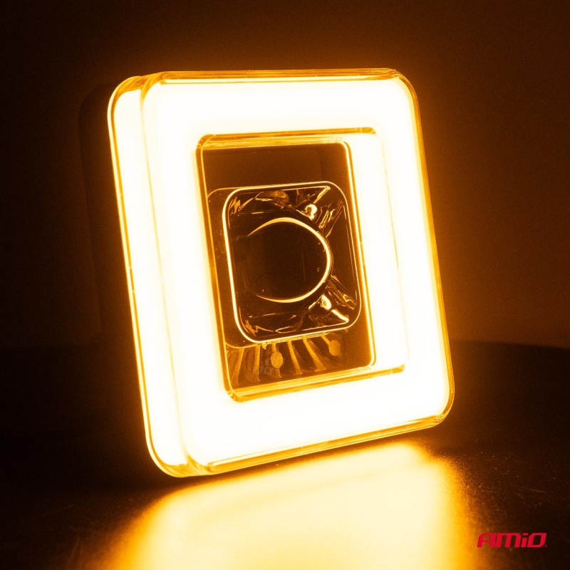 ΠΡΟΒΟΛΕΑΣ ΕΡΓΑΣΙΑΣ ΤΕΤΡΑΓΩΝΟΣ LED 45W 9-36V 8.000lm 6.500K AWL57 AMIO - 1 ΤΕΜ.