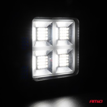 ΠΡΟΒΟΛΕΑΣ ΕΡΓΑΣΙΑΣ ΤΕΤΡΑΓΩΝΟΣ LED 68W 9-36V 8.000lm 6.500K AWL59 AMIO - 1 ΤΕΜ.