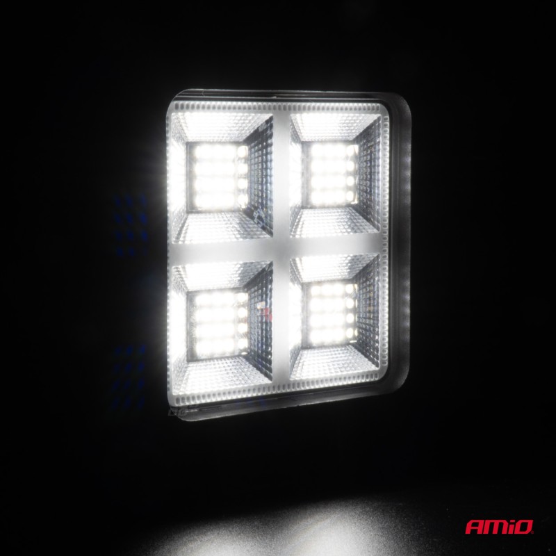 ΠΡΟΒΟΛΕΑΣ ΕΡΓΑΣΙΑΣ ΤΕΤΡΑΓΩΝΟΣ LED 68W 9-36V 8.000lm 6.500K AWL59 AMIO - 1 ΤΕΜ.