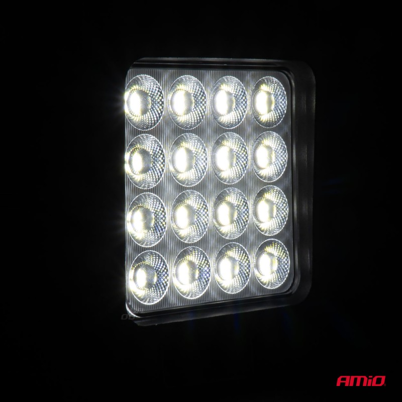 ΠΡΟΒΟΛΕΑΣ ΕΡΓΑΣΙΑΣ ΤΕΤΡΑΓΩΝΟΣ LED 192W 9-36V 12.000lm 6.500K AWL64 AMIO - 1 ΤΕΜ.