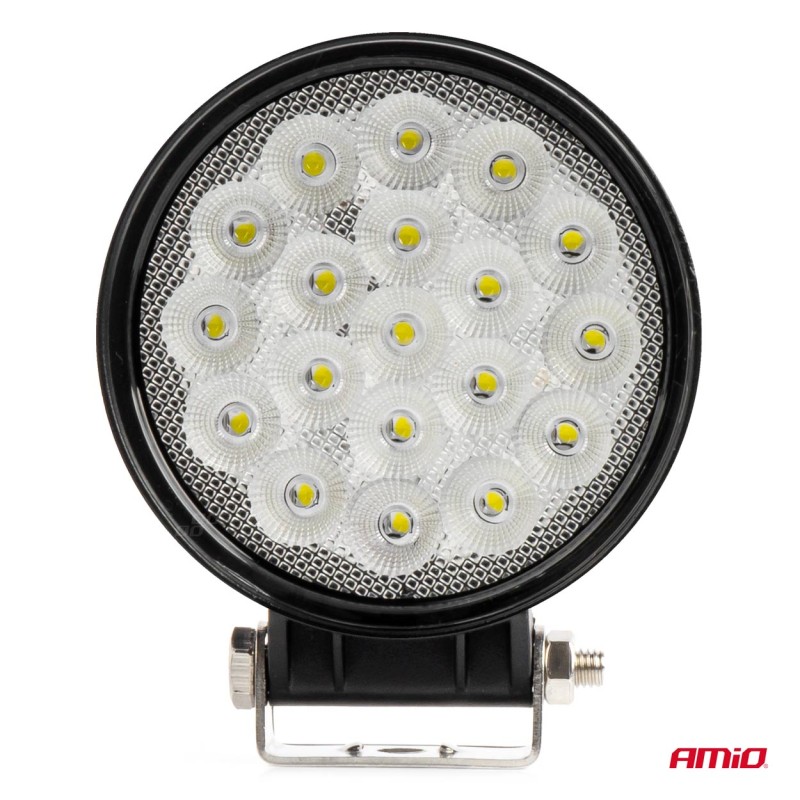 ΠΡΟΒΟΛΕΑΣ ΕΡΓΑΣΙΑΣ ΣΤΡΟΓΓΥΛΟΣ LED 57W 9-36V 10.000lm 6.500K AWL65 AMIO - 1 ΤΕΜ.