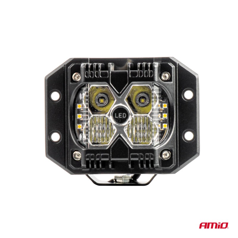 ΠΡΟΒΟΛΕΑΣ ΕΡΓΑΣΙΑΣ ΤΕΤΡΑΓΩΝΟΣ LED 60W 9-36V 6.000lm 6.500K AWL66 AMIO - 1 ΤΕΜ.