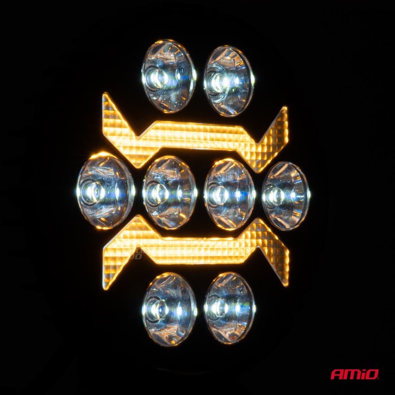 ΠΡΟΒΟΛΕΑΣ ΕΡΓΑΣΙΑΣ ΣΤΡΟΓΓΥΛΟΣ LED 54W 9-36V 10.000lm 6.500K AWL69 AMIO - 1 ΤΕΜ.