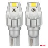 Amio - Λάμπα LED CANBUS T15 (W16W) 2SMD 3570 Λευκή 6000K 12V/24V για Φώτα Όπισθεν & Βοηθητικό Φωτισμό - 2τεμ. (04257/AM)