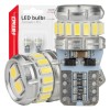 Amio - Λάμπα LED CANBUS T10 (W5W) 16SMD 3014 + 2SMD 3030 Λευκή 6000K 12V/24V για Φώτα Θέσης, Πινακίδας & Εσωτερικού - 2τεμ. (04260/AM)
