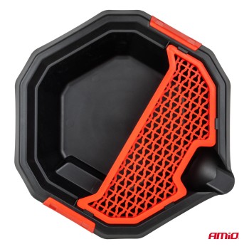 ΛΕΚΑΝΗ ΓΙΑ ΛΑΔΙΑ / ΔΟΧΕΙΟ ΑΛΛΑΓΗΣ ΛΑΔΙΩΝ ΜΕ ΑΠΟΘΗΚΕΥΤΙΚΟ ΧΩΡΟ ΚΑΙ ΡΟΔΑΚΙΑ 8L 58x54x11cm AMIO - 1 τεμ.