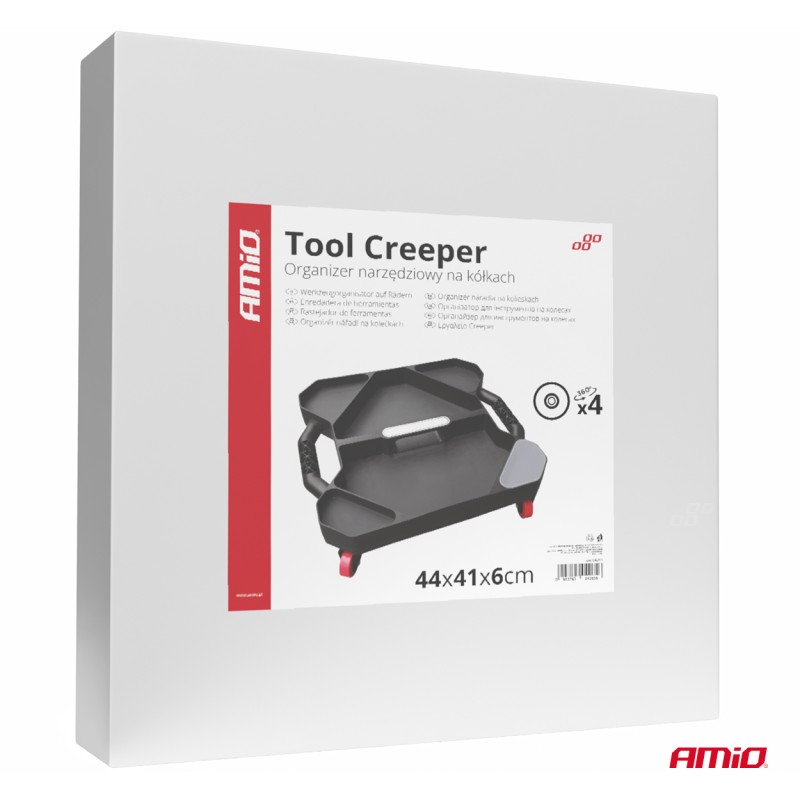 ΛΕΚΑΝΗ/ΕΡΓΑΛΕΙΟΘΗΚΗ ΑΠΟΘΗΚΕΥΣΗΣ ΕΡΓΑΛΕΙΩΝ/ΕΞΑΡΤΗΜΑΤΩΝ ΜΕ ΡΟΔΑΚΙΑ 44x41x6cm AMIO - 1 τεμ.