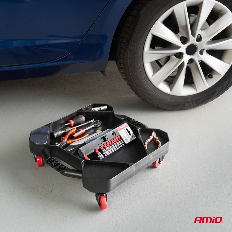 ΛΕΚΑΝΗ/ΕΡΓΑΛΕΙΟΘΗΚΗ ΑΠΟΘΗΚΕΥΣΗΣ ΕΡΓΑΛΕΙΩΝ/ΕΞΑΡΤΗΜΑΤΩΝ ΜΕ ΡΟΔΑΚΙΑ 44x41x6cm AMIO - 1 τεμ.