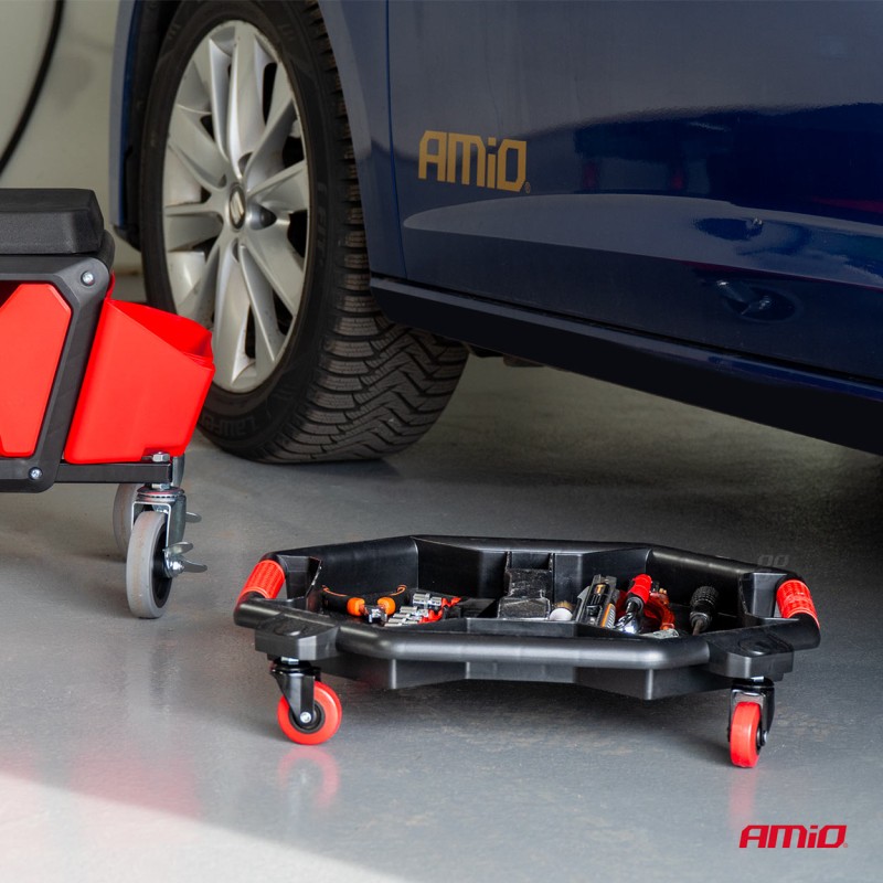 ΛΕΚΑΝΗ/ΕΡΓΑΛΕΙΟΘΗΚΗ ΑΠΟΘΗΚΕΥΣΗΣ ΕΡΓΑΛΕΙΩΝ/ΕΞΑΡΤΗΜΑΤΩΝ ΜΕ ΡΟΔΑΚΙΑ 49x47x6cm AMIO - 1 τεμ.