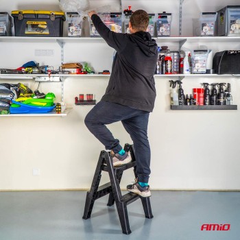 ΣΚΑΛΑ/ΣΚΑΜΠΟ ΠΤΥΣΣΟΜΕΝΗ ΠΛΑΣΤΙΚΗ ΥΨΟΥΣ 51,5cm ΜΕΓΙΣΤΟ ΒΑΡΟΣ 150kg MAX AMIO - 1 τεμ.