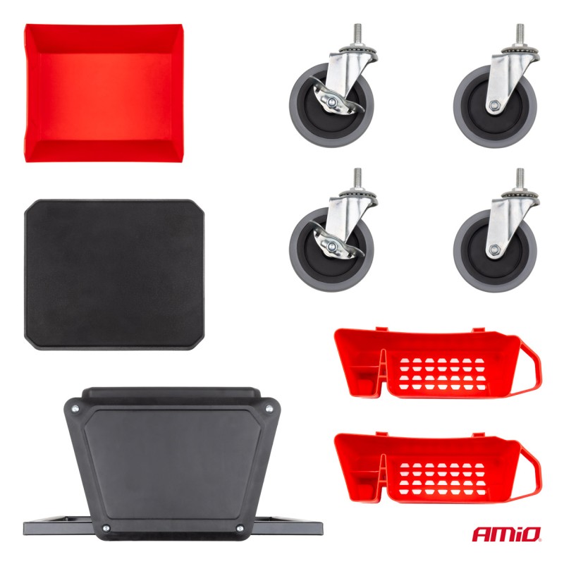 ΣΚΑΜΠΟ ΕΡΓΑΣΙΑΣ ΜΕ ΑΠΟΘΗΚΕΥΤΙΚΟ ΧΩΡΟ ΕΡΓΑΛΕΙΩΝ ΚΑΙ ΡΟΔΑΚΙΑ 135kg MAX  - 1 ΤΕΜ.