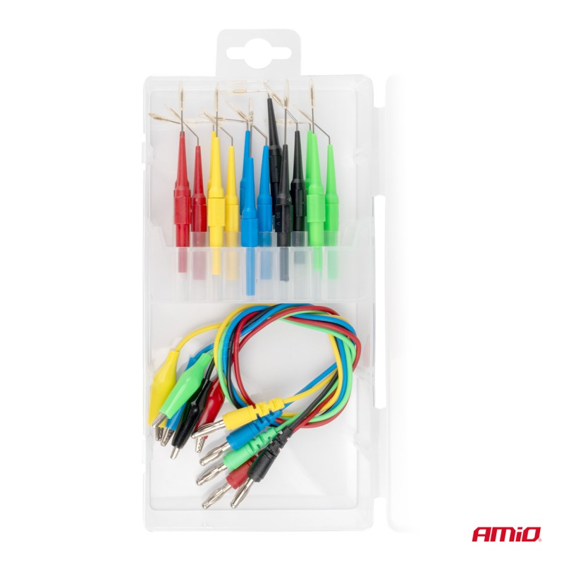 ΔΟΚΙΜΑΣΤΙΚΑ ΚΑΛΩΔΙΑ (ΤΕΣΤΕΡ) ΜΕ ΔΟΚΙΜΑΣΤΙΚΕΣ ΜΥΤΕΣ/ΤΣΙΜΠΙΔΑΚΙΑ/ΑΚΡΟΔΕΚΤΕΣ (ΚΡΟΚΟΔΕΙΛΑΚΙΑ) ΑΜΙΟ -  20 ΤΕΜ.