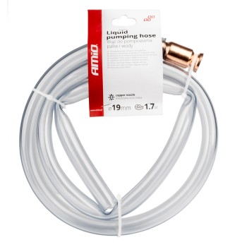 ΛΑΣΤΙΧΟ ΑΝΑΡΡΟΦΗΣΗΣ ΚΑΥΣΙΜΟΥ & ΥΓΡΩΝ ΑΣΦΑΛΕΙΑΣ (ΚΛΕΦΤΗΣ ΒΕΝΖΙΝΗΣ) ΜΕ ΣΤΟΜΙΟ ΧΑΛΚΟΥ 1,7m Φ19mm AMIO - 1 Τεμ.