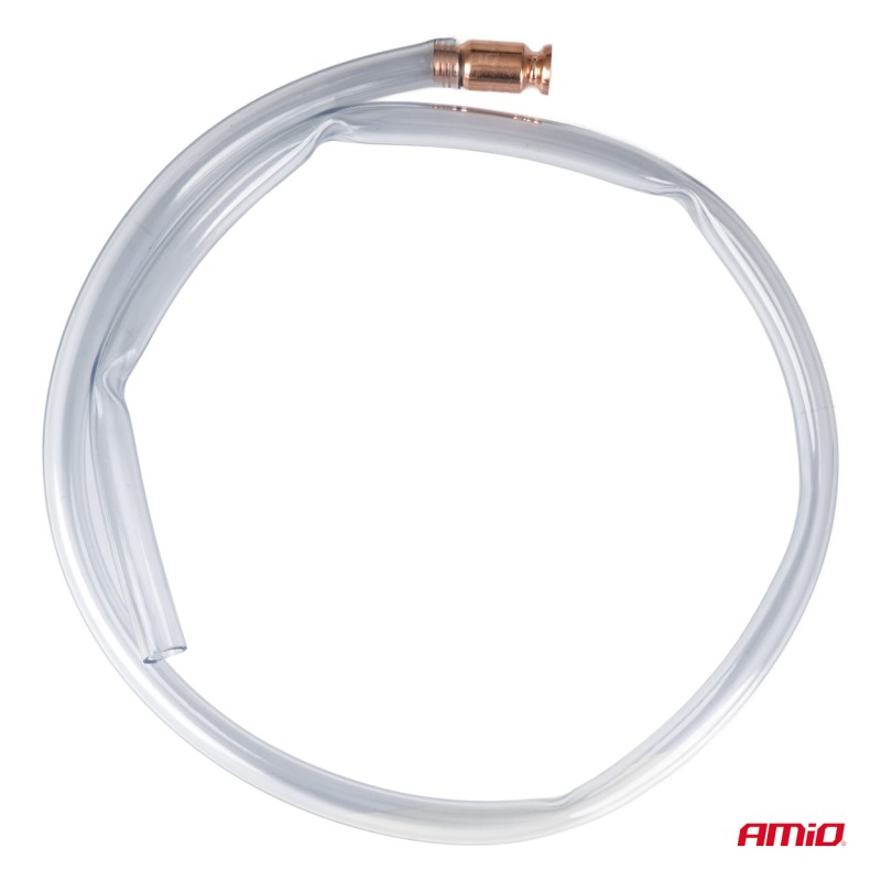 ΛΑΣΤΙΧΟ ΑΝΑΡΡΟΦΗΣΗΣ ΚΑΥΣΙΜΟΥ & ΥΓΡΩΝ ΑΣΦΑΛΕΙΑΣ (ΚΛΕΦΤΗΣ ΒΕΝΖΙΝΗΣ) ΜΕ ΣΤΟΜΙΟ ΧΑΛΚΟΥ 1,7m Φ19mm AMIO - 1 Τεμ.