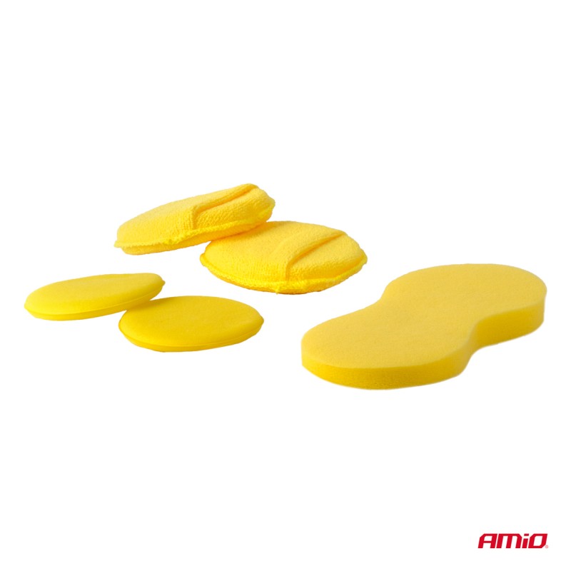 ΒΟΥΡΤΣΕΣ ΚΑΘΑΡΙΣΜΟΥ ΚΑΙ ΓΥΑΛΙΣΜΑΤΟΣ ΣΕΤ 21ΤΕΜ ΓΙΑ ΔΡΑΠΑΝΟ ΣΕ ΤΣΑΝΤΑ ΚΙΤΡΙΝΟ ΧΡΩΜΑ AMIO - 21 Τεμ.