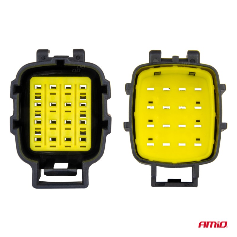 ΦΙΣΑ ΣΥΝΔΕΣΗΣ ΜΕ ΥΠΟΔΟΧΗ 16 PIN Φ2,2mm ΑΔΙΑΒΡΟΧΗ AMIO - 1 τεμ.