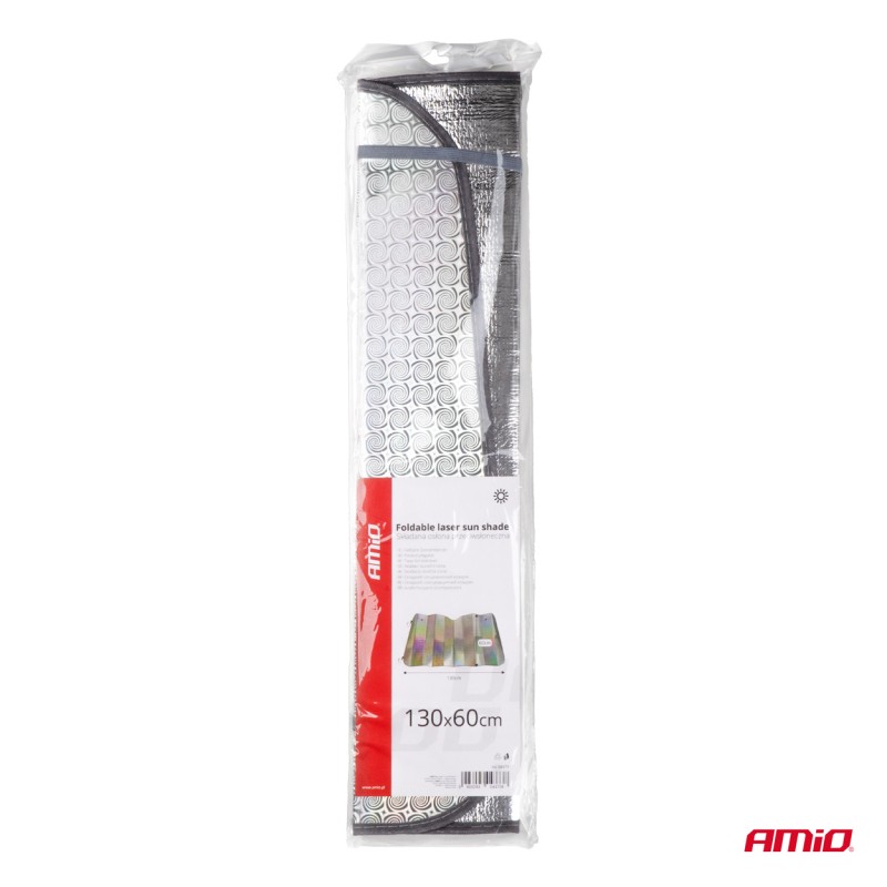 ΗΛΙΟΠΡΟΣΤΑΣΙΑ ΕΣΩΤΕΡΙΚΗ ΑΣΗΜΙ ΜΕ ΒΕΝΤΟΥΖΕΣ 130x60cm ΑΜΙΟ - 1 ΤΕΜ.