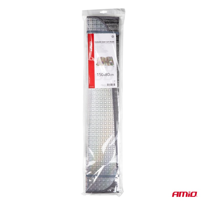 ΗΛΙΟΠΡΟΣΤΑΣΙΑ ΕΣΩΤΕΡΙΚΗ ΑΣΗΜΙ ΜΕ ΒΕΝΤΟΥΖΕΣ 150x80cm ΑΜΙΟ - 1 ΤΕΜ.