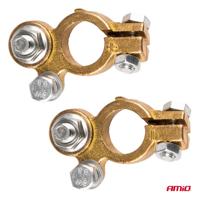 ΠΟΛΟΙ ΜΠΑΤΑΡΙΑΣ / ΑΚΡΟΔΕΚΤΕΣ ΟΡΕΙΧΑΛΚΟΥ 12V 800A AMIO - 2 τεμ.