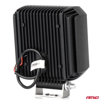 ΠΡΟΒΟΛΕΑΣ ΕΡΓΑΣΙΑΣ ΤΕΤΡΑΓΩΝΟΣ LED 30W 9>50V 3 ΧΡΗΣΕΩΝ ΛΕΥΚΟ ΦΩΣ 110x110x52mm AMIO - 1 Τεμ.