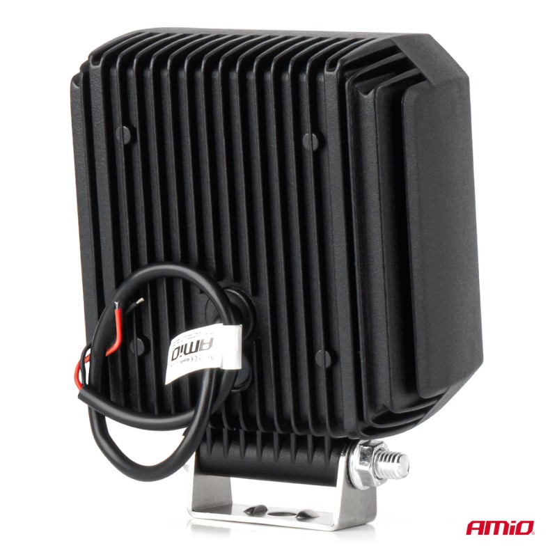 ΠΡΟΒΟΛΕΑΣ ΕΡΓΑΣΙΑΣ ΤΕΤΡΑΓΩΝΟΣ LED 30W 9>50V 3 ΧΡΗΣΕΩΝ ΛΕΥΚΟ ΦΩΣ 110x110x52mm AMIO - 1 Τεμ.