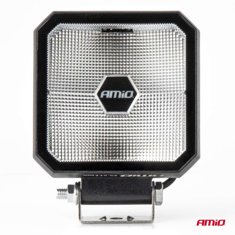ΠΡΟΒΟΛΕΑΣ ΕΡΓΑΣΙΑΣ ΤΕΤΡΑΓΩΝΟΣ LED 30W 9>50V 3 ΧΡΗΣΕΩΝ ΛΕΥΚΟ ΦΩΣ 110x110x52mm AMIO - 1 Τεμ.