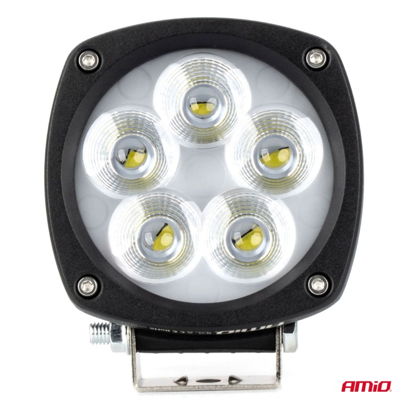 ΠΡΟΒΟΛΕΑΣ ΕΡΓΑΣΙΑΣ LED 29W 9>50V 3 ΧΡΗΣΕΩΝ ΛΕΥΚΟ ΦΩΣ 108x108x48mm AMIO - 1 Τεμ.