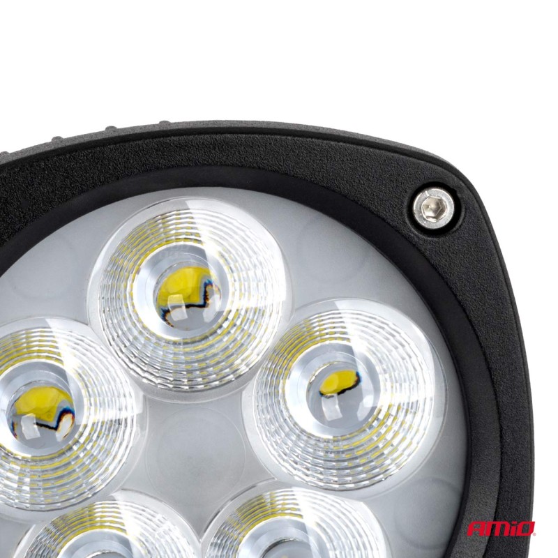 ΠΡΟΒΟΛΕΑΣ ΕΡΓΑΣΙΑΣ LED 29W 9>50V 3 ΧΡΗΣΕΩΝ ΛΕΥΚΟ ΦΩΣ 108x108x48mm AMIO - 1 Τεμ.