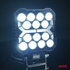 Amio - LED Λάμπα Εργασίας 42W 4200lm 6500K με Προειδοποιητικό Φως (Λευκό + Κίτρινο) – 9–36V Spot Αλουμινένια - 1 τεμ. - (04418/AM)