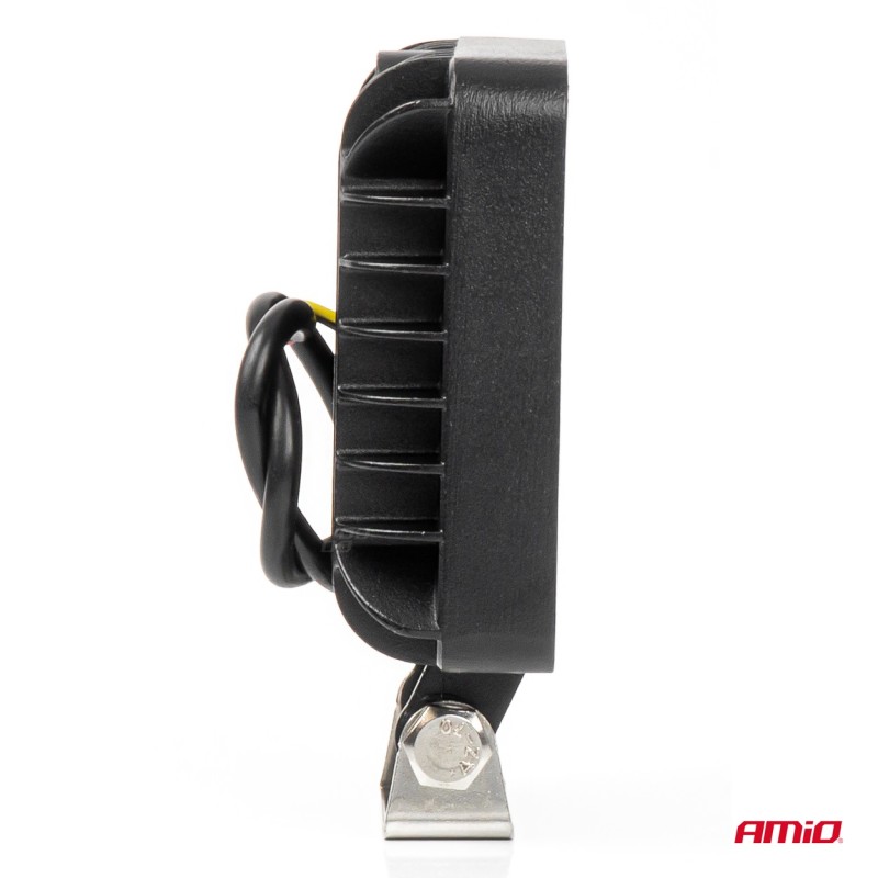 Amio - LED Λάμπα Εργασίας 36W 3600lm 6500K με Προειδοποιητικό Φως – 9–36V (Λευκό + Κίτρινο) Spot Αλουμινένια - 1 τεμ. - (04419/AM)