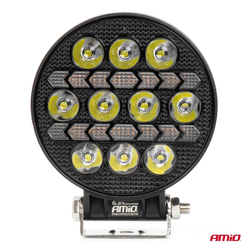 Amio - Προβολέας Εργασίας LED AWL76 45W 3000lm 6500K με Λευκό + Κίτρινο φώς προειδοποίησης  9/36V - 1 τεμ. (04420/AM)