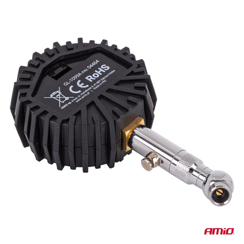 Amio - Ψηφιακό Μανόμετρο Πίεσης Ελαστικών 17 bar με Περιστρεφόμενη Κεφαλή & Βαλβίδα Εκτόνωσης - 1τεμ. (04464/AM)