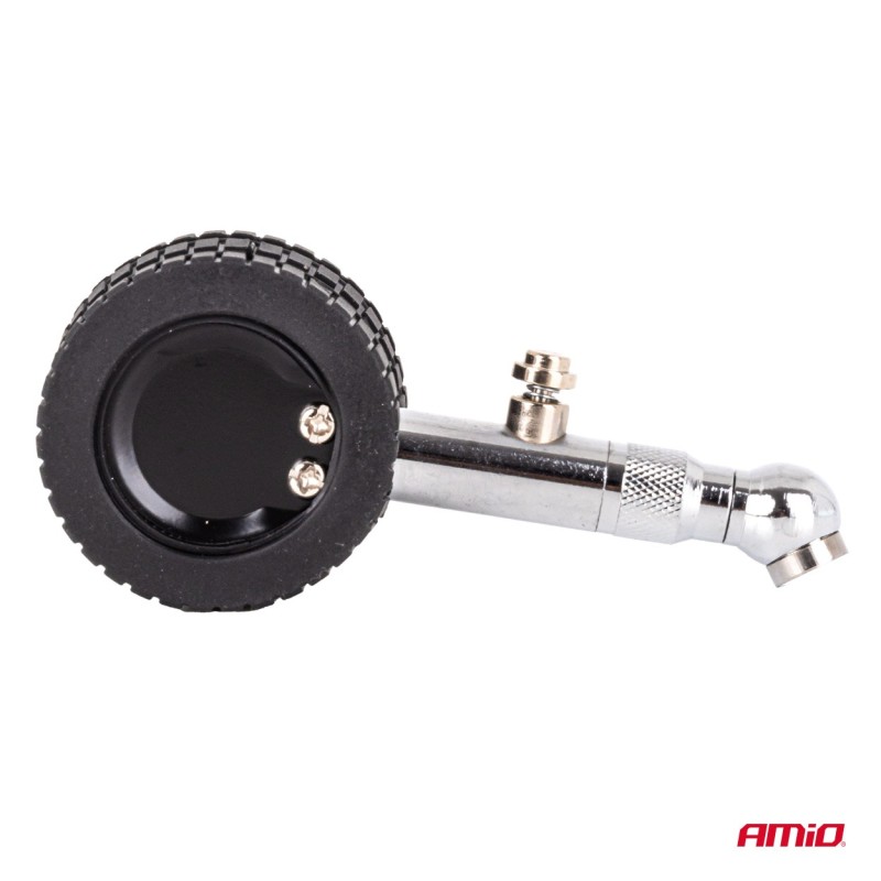 Amio - Μηχανικό μανόμετρο πίεσης ελαστικών 7 bar με περιστρεφόμενη κεφαλή και βαλβίδα εκτόνωσης – Αναλογικό υψηλής ακρίβειας - 1 τεμ. (04469/AM)